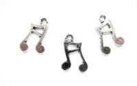 CHARM ARGINTIU NOTE MUZICALE 18MM