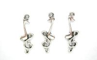 CHARM ARGINTIU MUZICAL 32MM