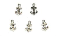 CHARM ARGINTIU " FLEURS DE LIS" 16MM
