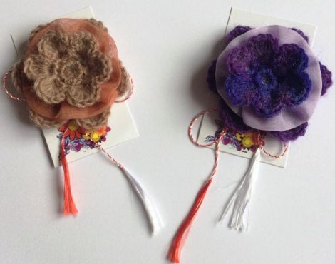 Martisor crosetat floare