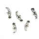 MINI CHARM ARGINTIU CALUT DE MARE 13MM