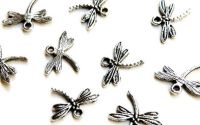 CHARM ARGINTIU LIBELULA DELICATA 18MM