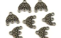 CANDELABRU BAZA BRONZ CU FLORI 16MM