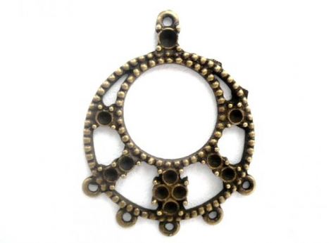 BAZA CANDELABRU BRONZ 2 CERCURI 40MM