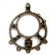 BAZA CANDELABRU BRONZ 2 CERCURI 40MM
