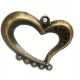 BAZA CANDELABRU BRONZ INIMA 38MM