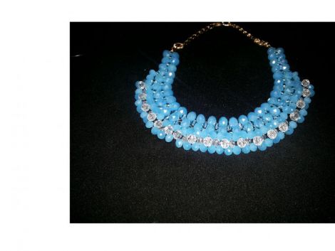 Colier handmade din amazonit