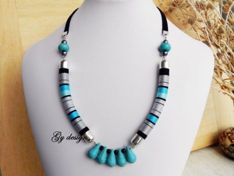 Colier statement turcoaz