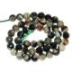 Agate 8 mm maro-crem fatetate crabfire rotunde