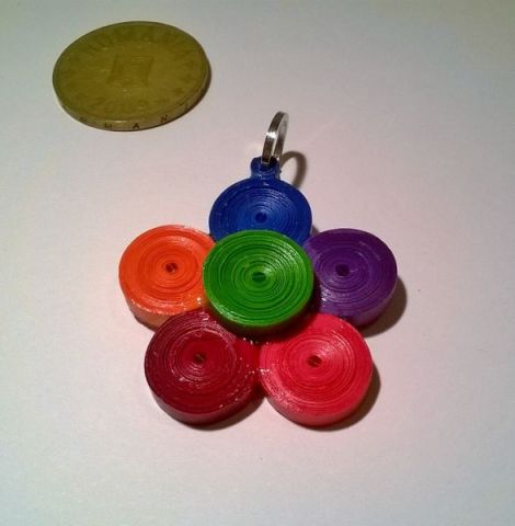 Pandantiv Quilling Floare