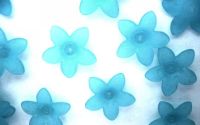 FLOARE ACRIL FROSTED 17MM ALBASTRU