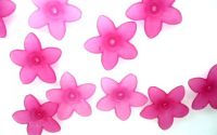FLOARE ACRIL FROSTED 17MM ROZ FUCSIA