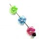 FLORI ACRIL DISTANTIER 10MM CU EFECT AB VERDE NEON