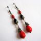 cercei howlite si cristale 