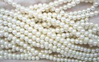 10BUC PERLE STICLA 6MM IVORY
