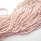 10BUC PERLE STICLA 4MM ROZ PAL