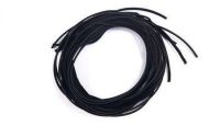 1M SNUR SUEDE LAT. 2.5MM NEGRU