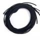 1M SNUR SUEDE LAT. 2.5MM NEGRU