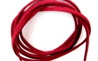 1M SNUR SUEDE LAT. 2.5MM ROSU