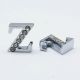 Litera Z strasuri clear culoarea platinei