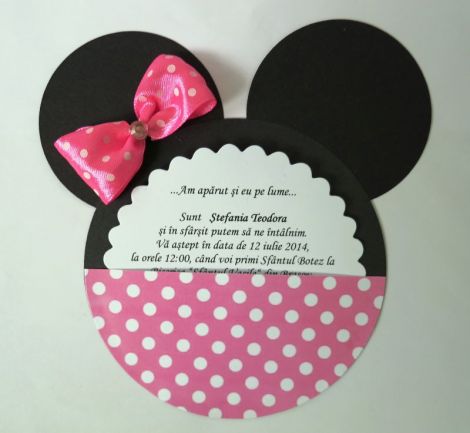 Invitatii botez Minnie
