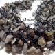 Colier crosetat matase neagra si labradorit