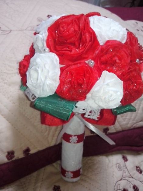 buchet de mireasa handmade