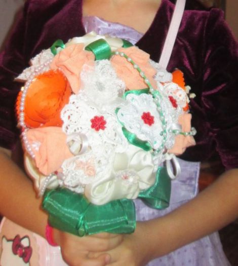 buchet handmade dantela