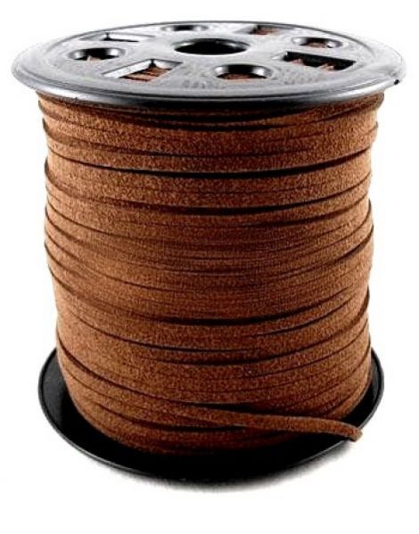 1M SNUR SUEDE LAT. 2.5MM MARO CIOCOLATA