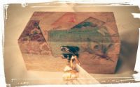 Cutie lemn vintage 