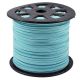 1M SNUR SUEDE LAT. 2.5MM BLEU AQUA