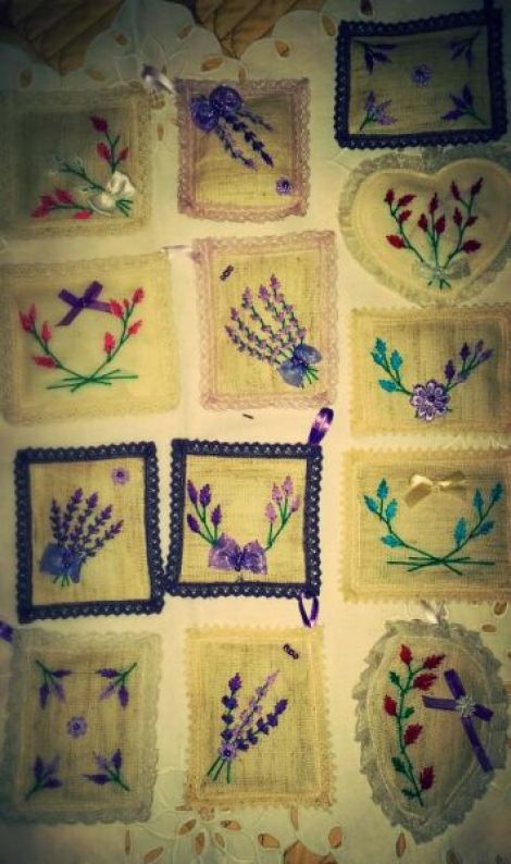 Marturii parfumate pernute cu lavanda