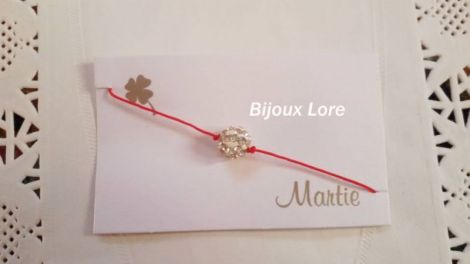 Bratara shamballa alb