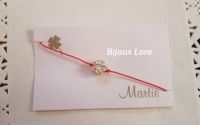Bratara shamballa alb