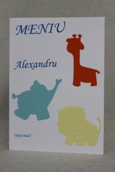 Invitatii botez animale salbatice