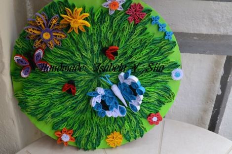 Tablou rotund din hartie