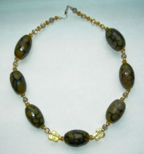 Colier agate dragon skin
