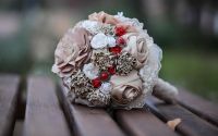 Buchet mireasa flori artificiale