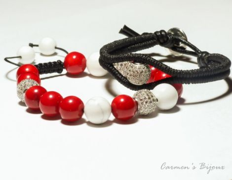 Bratari lucrate manual cu Rhinestone cu zirconia
