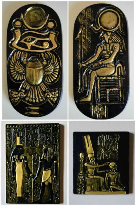 Colectie decoratiuni de perete egiptene