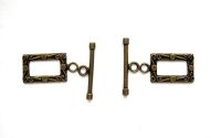 INCHIZATOARE BRONZ TOGGLE DREPTUNGHI 23MM