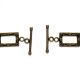 INCHIZATOARE BRONZ TOGGLE DREPTUNGHI 23MM