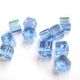 CUB STICLA CU EFECT AB 4X4MM ALBASTRU