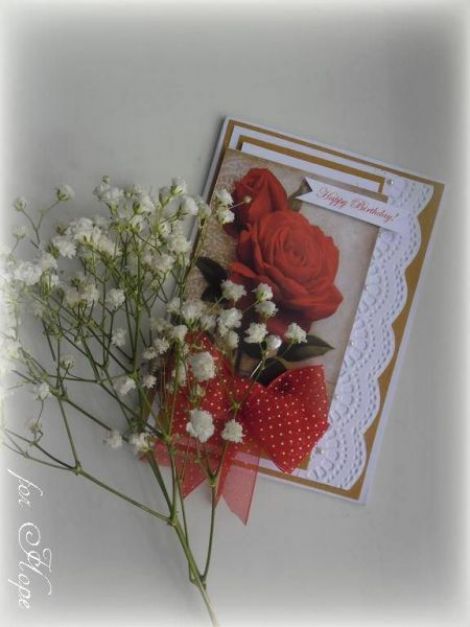 Felicitare trandafir