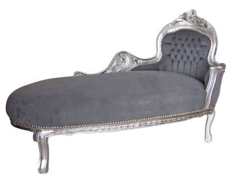 SOFA LEMN ARGINTIU CU TAPITERIE CATIFEA GRI