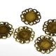 BAZA BRONZ ROTUNDA CU PLATOU PT. CABOCHON 18MM