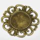 BAZA BRONZ ROTUNDA CU PLATOU PT. CABOCHON 18MM