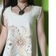 Tricou pictat manual "indian flower"