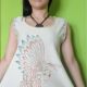 Tricou pictat manual"indian girl"