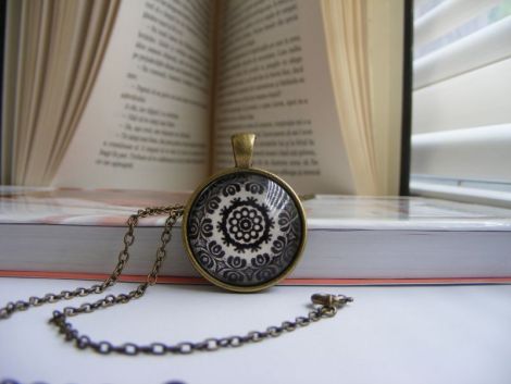 Pandantiv mandala colorat talisman handmade Qz6
